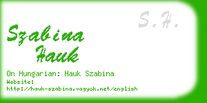 szabina hauk business card